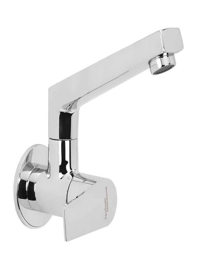 Hindware Italian Collection F360023SCP Element Sink Tap for Kitchen with Swivel Spout (Wall Mounted)- Star Rated, Brass with Chrome Finish - Image 2